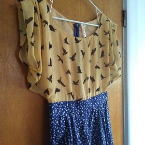 Andree Birds and Flowers Dress S